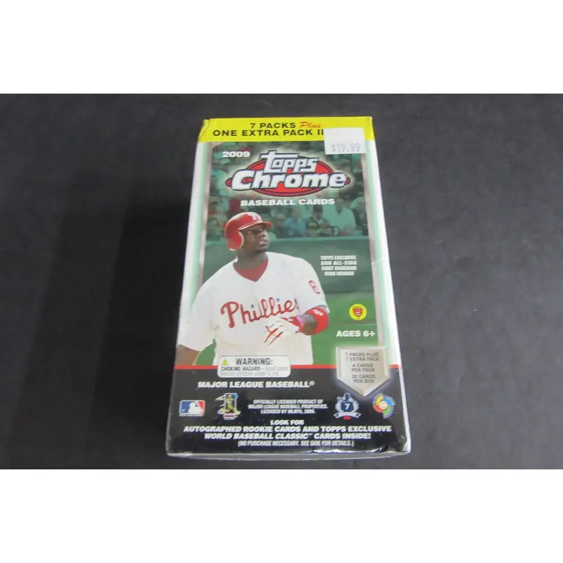 2009 Topps Chrome Baseball Blaster Box (8/4)