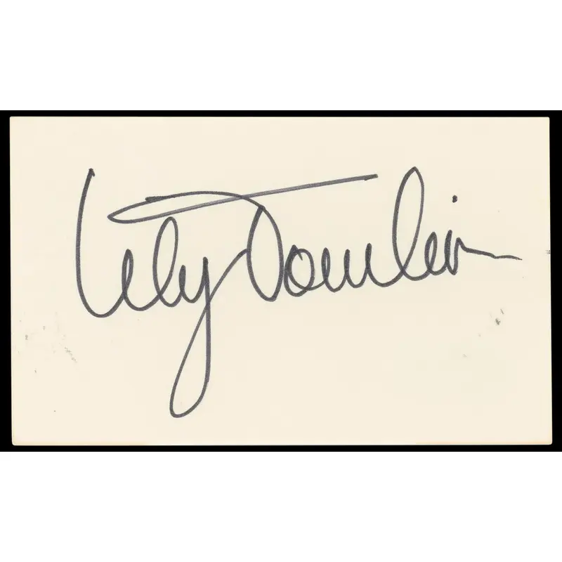 Lily Tomlin Grace & Frankie Authentic Signed 3x5 Index Card BAS #BN33291