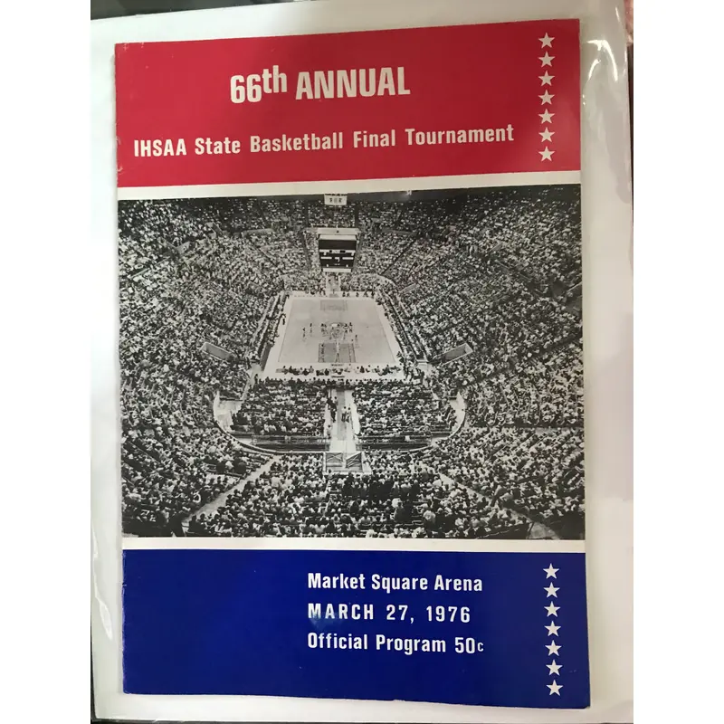 1976 Indiana High School Basketball State Finals Program, Marion Champs
