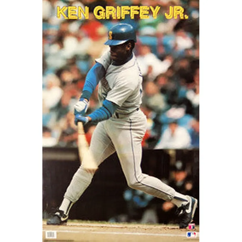 Ken Griffey Jr. "Intensity" Seattle Mariners Poster - Making Waves 1990