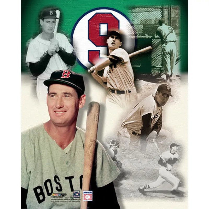 Ted Williams "#9 Forever" Boston Red Sox Premium Poster Print - Photofile Inc.