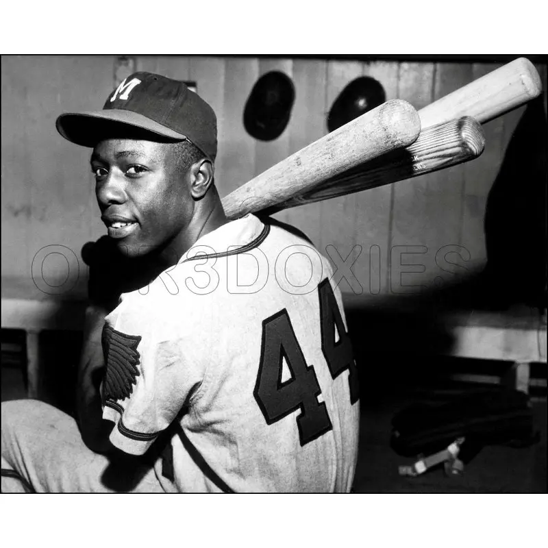Hank Aaron 8X10 Photo - 1956 Milwaukee Braves - 935
