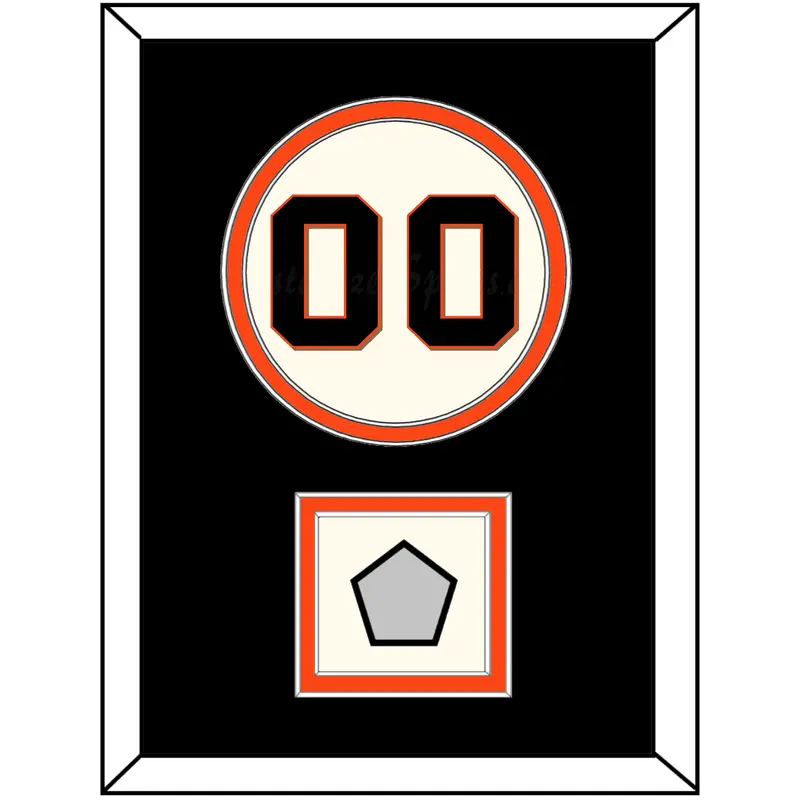 San Francisco Number & World Series Jersey Patch - Home Cream (2000-2021) - Double Mat 3