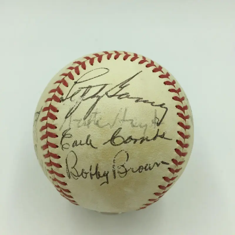 1920's-1950's New York Yankees Greats Multi Signed AL Baseball 15 Sigs PSA DNA