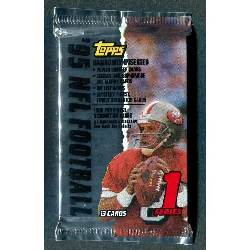 1995 Topps Football Unopened Series 1 Pack (Retail) (13)