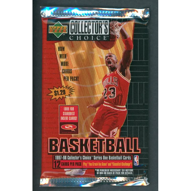 1997 Upper Deck Collectors Choice Basketball Unopened Series 1 Pack (Retail)