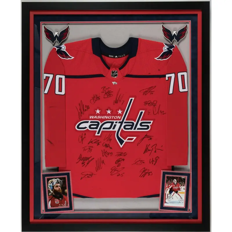 2017-18 Washington Capitals Team Signed Braden Holtby Game Used Jersey MeiGray