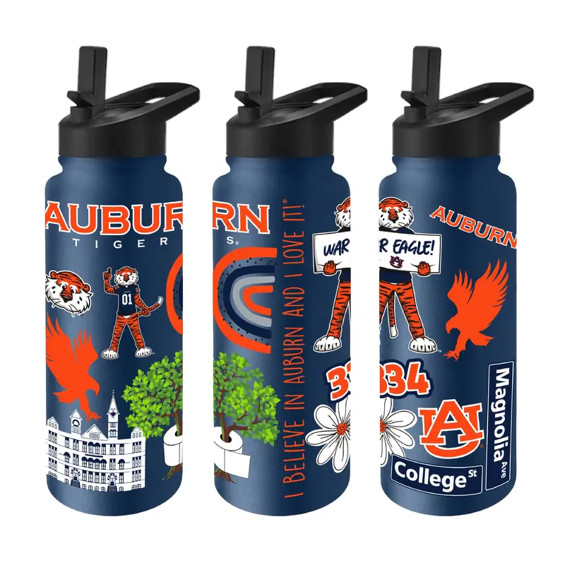 Auburn Navy 34oz Native Quencher Bottle