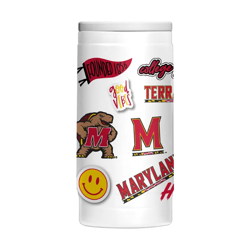 Maryland 12oz Native Powdercoat SlimCan Coolie