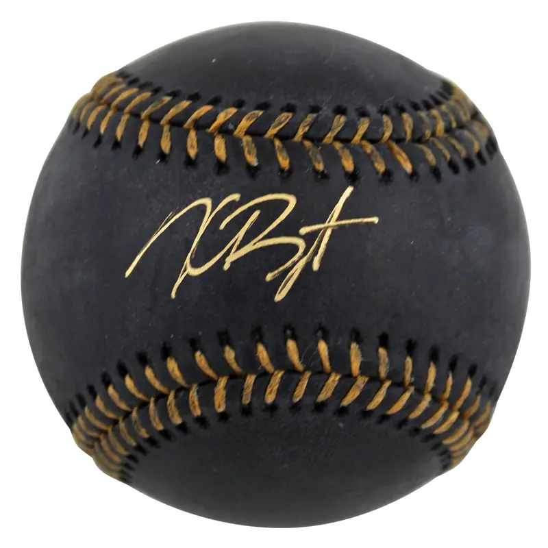 Giants Kris Bryant Authentic Signed Black Oml Baseball Autographed MLB Holo