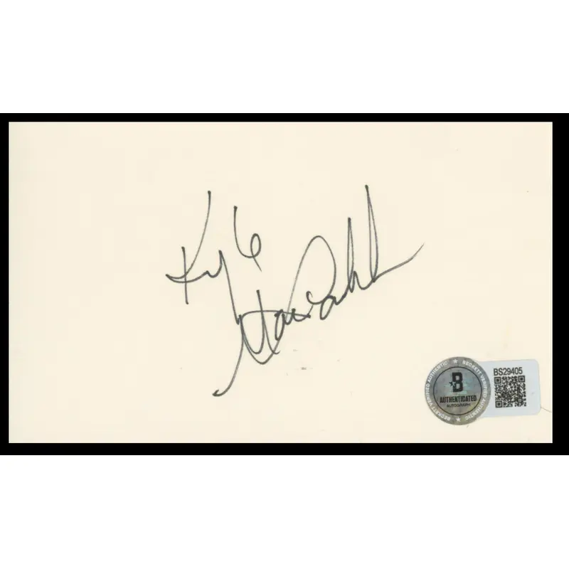 Kyle MacLachlan Twin Peaks Authentic Signed 3x5 Index Card BAS #BS29405