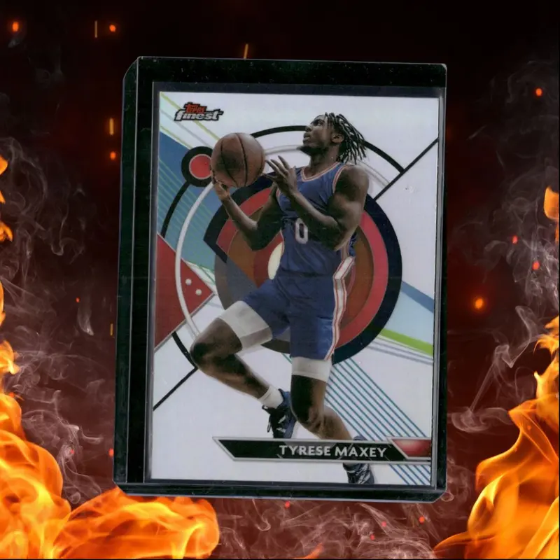 2023-24 Topps Finest Basketball Tyrese Maxey Refractor #38