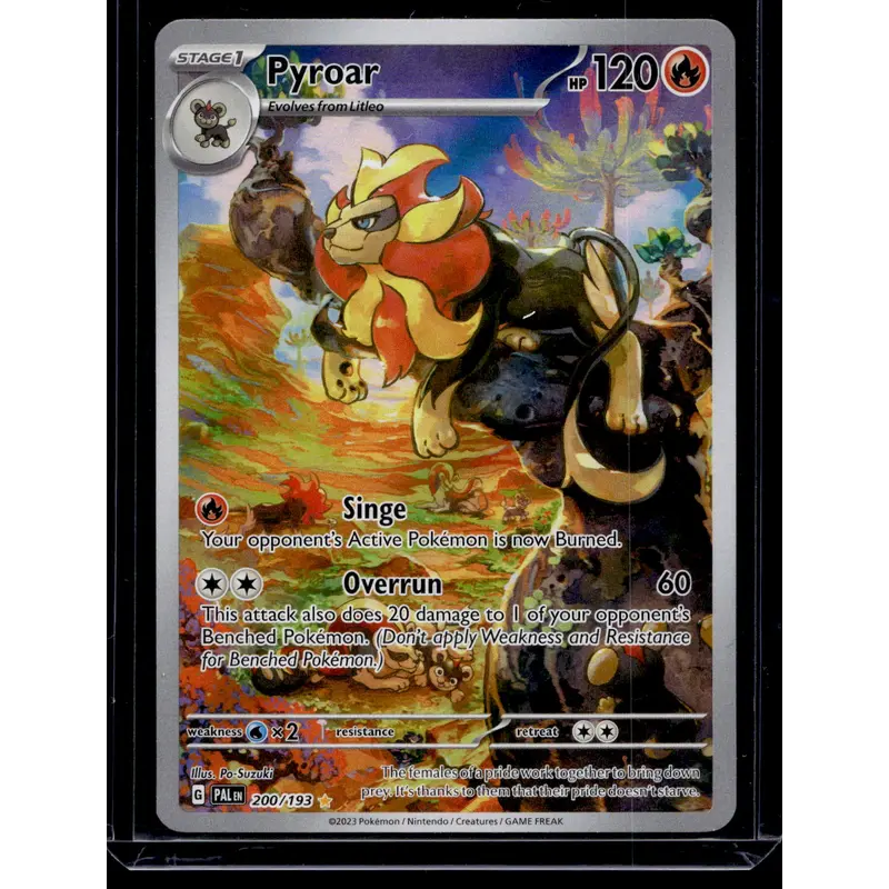 2023 Pokemon Scarlet & Violet - Paldea Evolved - Illustration Rare - Pyroar #200