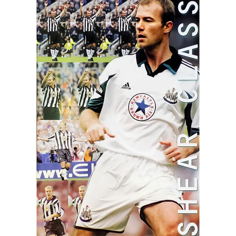 Alan Shearer "Shear Class" Newcastle United Poster - UK 1999