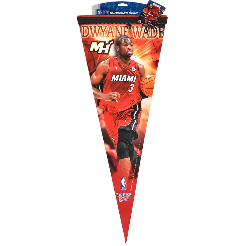 Dwyane Wade Miami Heat Superstar Series Premium Felt Collectors Pennant (L.E. /2,008)