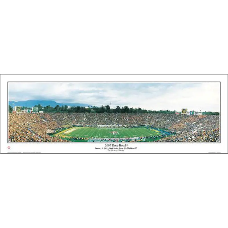 Rose Bowl Game 2005 Panoramic Poster Print (Texas 38 Michigan 37) - Everlasting Images