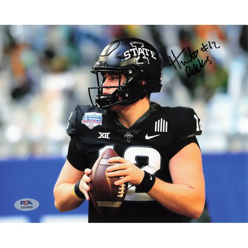 Hunter Dekkers signed 8x10 photo PSA/DNA Autographed Iowa State Football