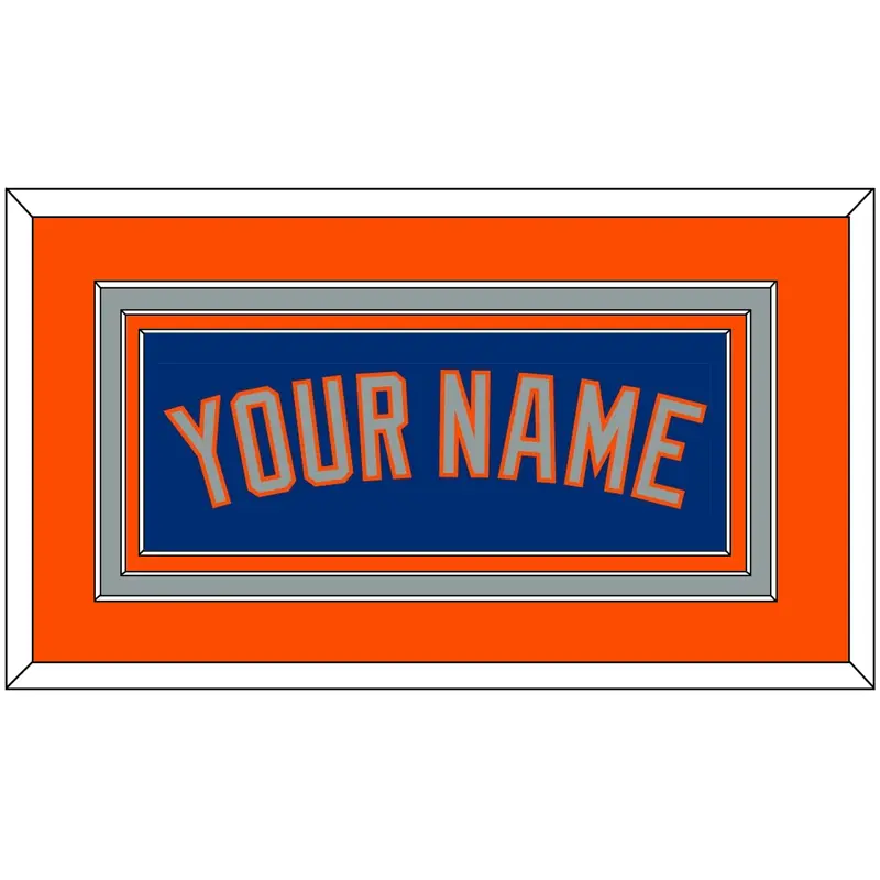 New York Name - Alternate Road Blue - Triple Mat 3