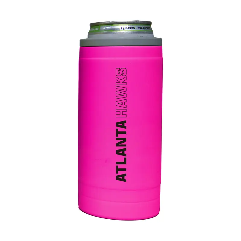 Atlanta Hawks 12oz Electric Stacked Soft Touch Slim Coolie