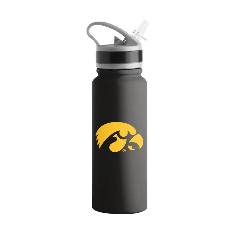 Iowa 25oz Campus Color Letterman Stainless Single Wall Flip Top Bottle
