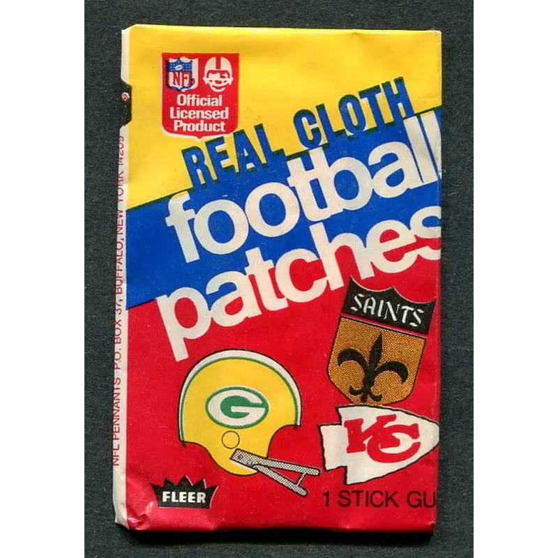 1973 Fleer Football Patches Unopened Wax Pack