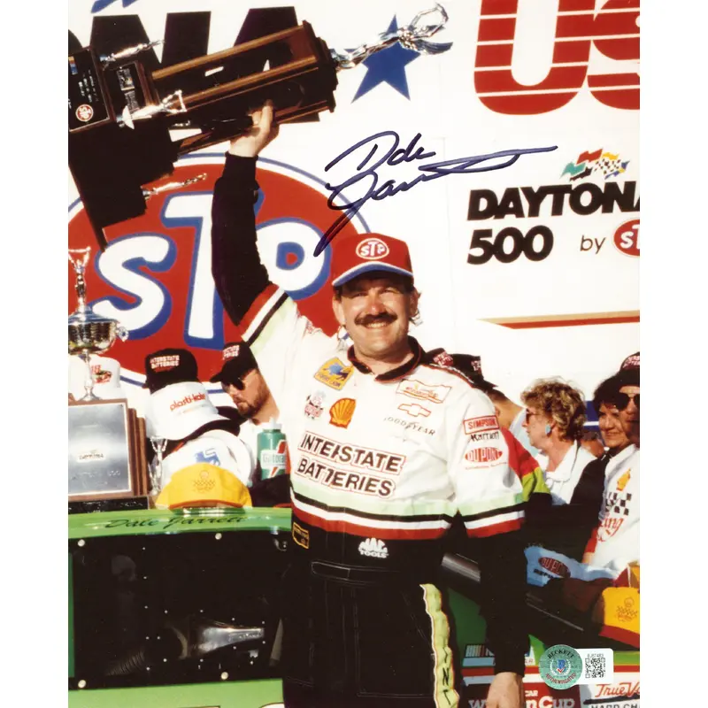 Dale Jarrett NASCAR Authentic Signed 8x10 Photo Autographed BAS #BJ67483