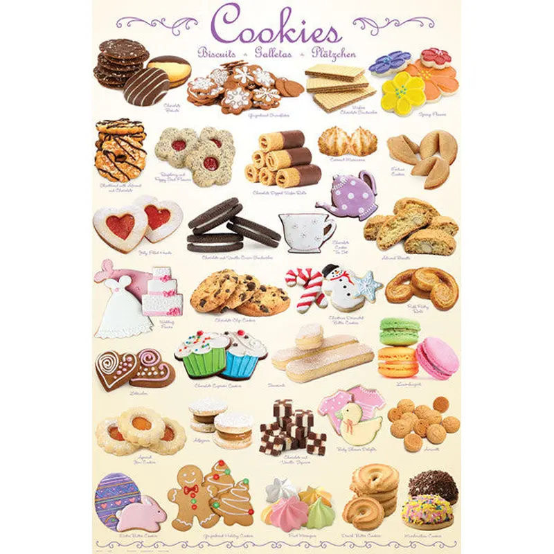 The Cookies Poster (31 Creations - Delicious Bakery Desserts) - Eurographics