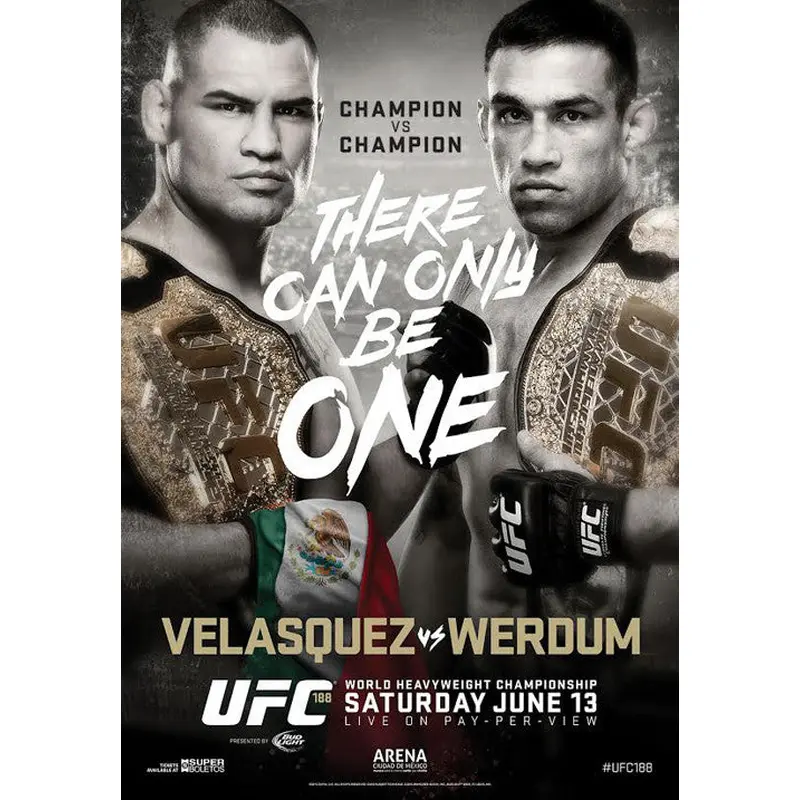 UFC 188 Official Event Poster (Velasquez vs. Werdum) - Mexico City 6/13/2015