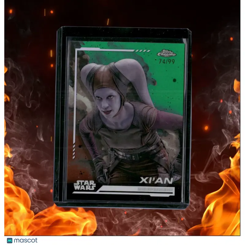 2024 Topps Chrome Star Wars Xi'an Kashyyyk Green Refractor 74/99 #59