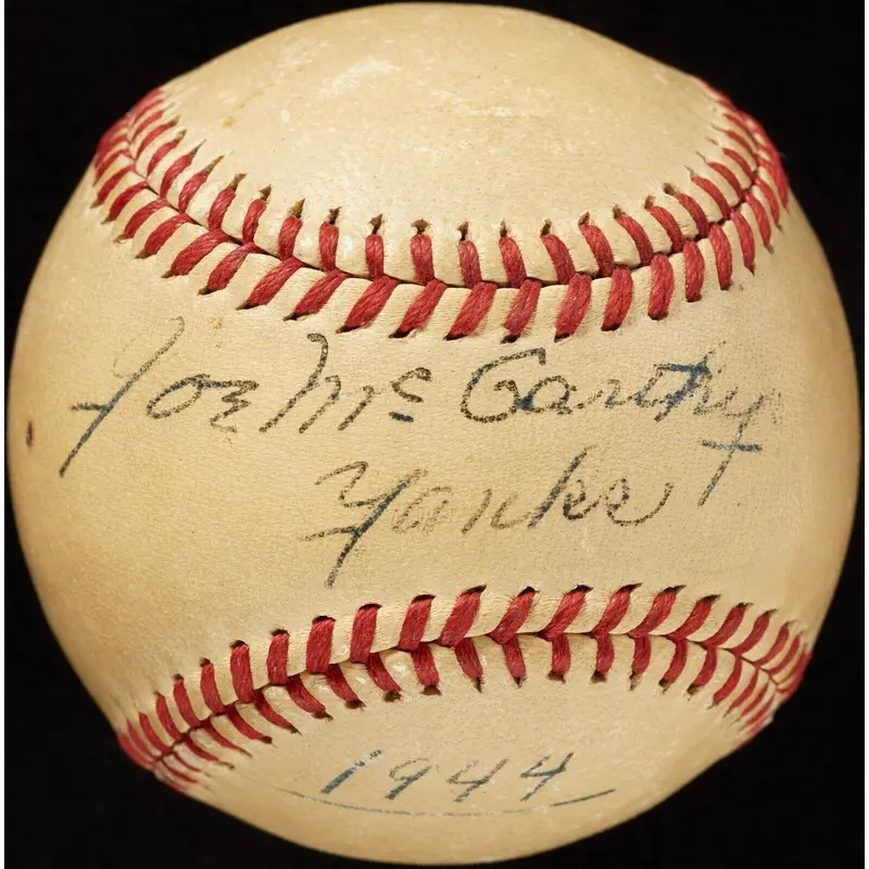 Joe Mccarthy Single Signed American League Baseball JSA COA