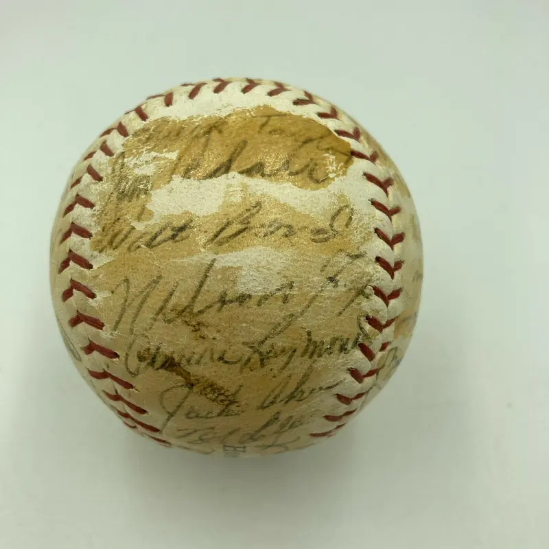 Nellie Fox 1964 Colts 45's VS Oakland Athletics A's Team Signed Baseball