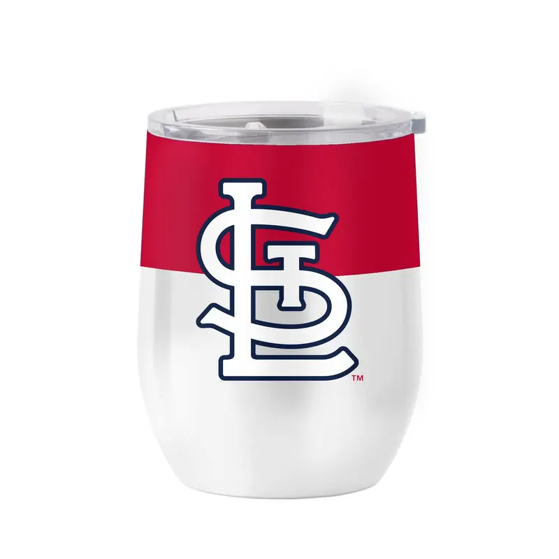 St Louis Cardinals 16oz Colorblock Stainless Curved Beverage