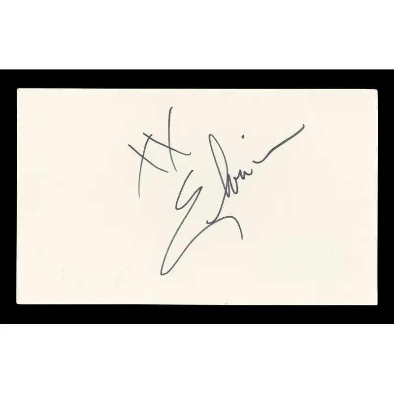 Cassandra Peterson Elvira Authentic Signed 3x5 Index Card BAS #BL96697