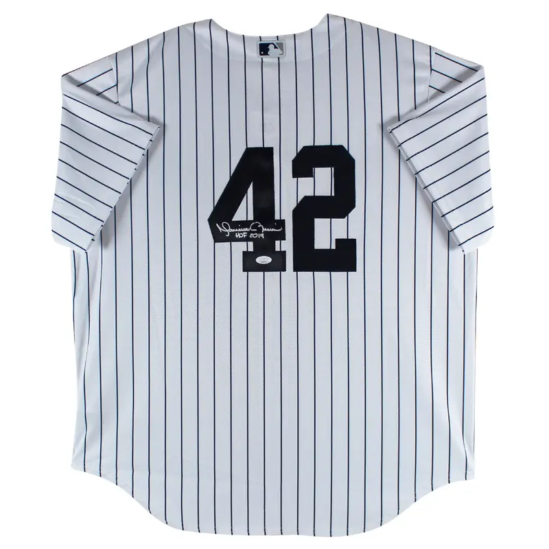 Yankees Mariano Rivera "HOF 2019" Signed White Pinstripe Nike Jersey JSA Witness