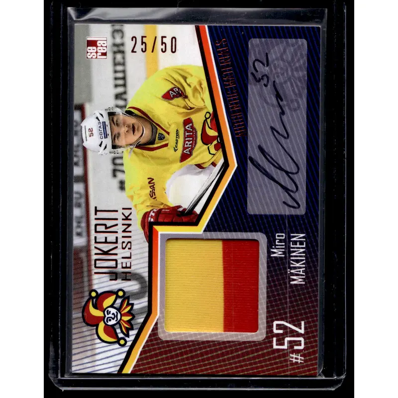 2016-17 Sereal Jokerit Authentic Jersey & Autograph - Miro Mkinen #JOK-JER-A23 /50