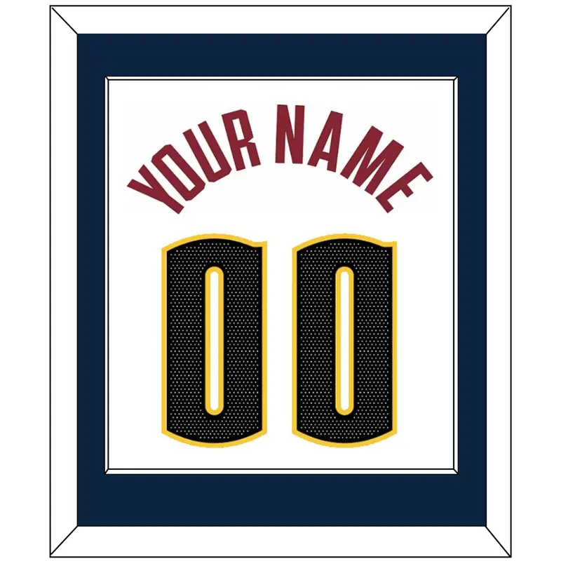 Denver Name & Number - White Association - Single Mat 1