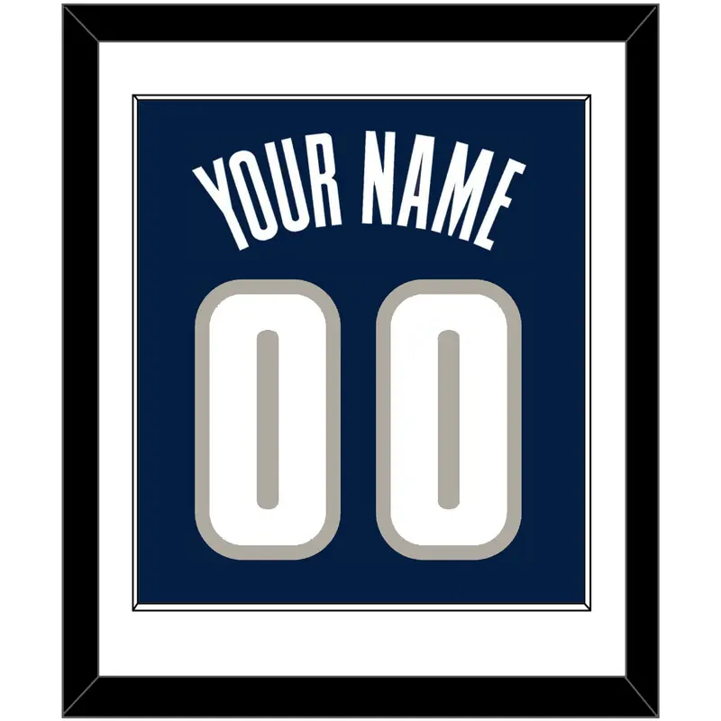 Georgetown Basketball Name & Number - Road Blue (1994-1996) - Single Mat 1