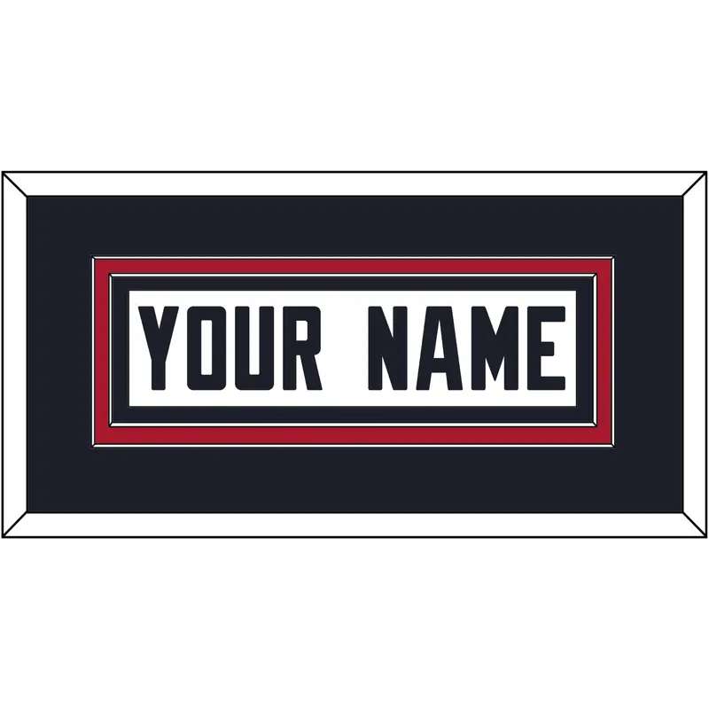 Houston Nameplate - Road White (2002-2023) - Double Mat 2