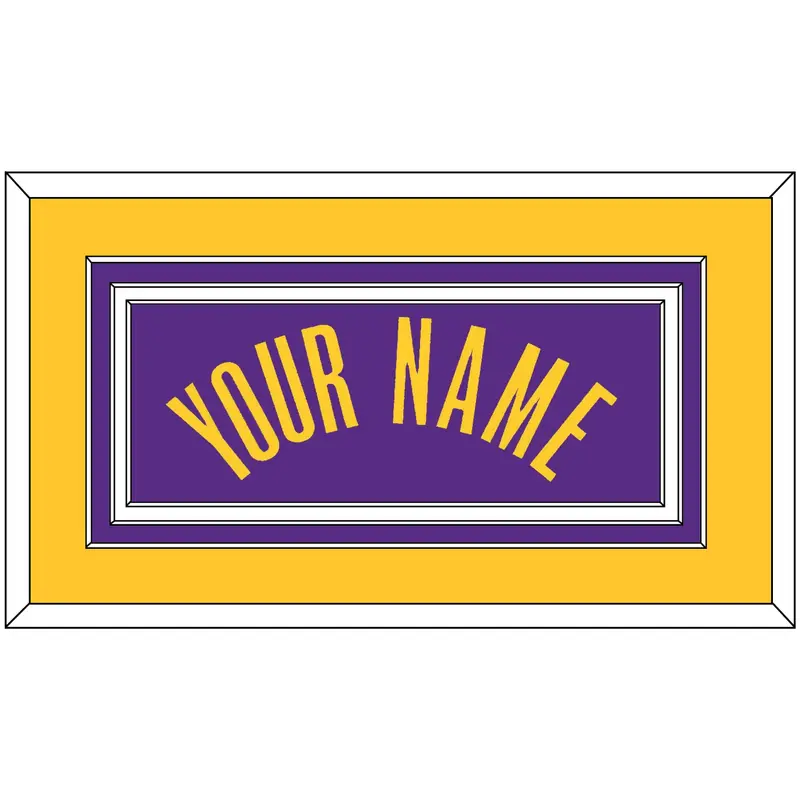 Los Angeles Name - Purple Statement - Triple Mat 2
