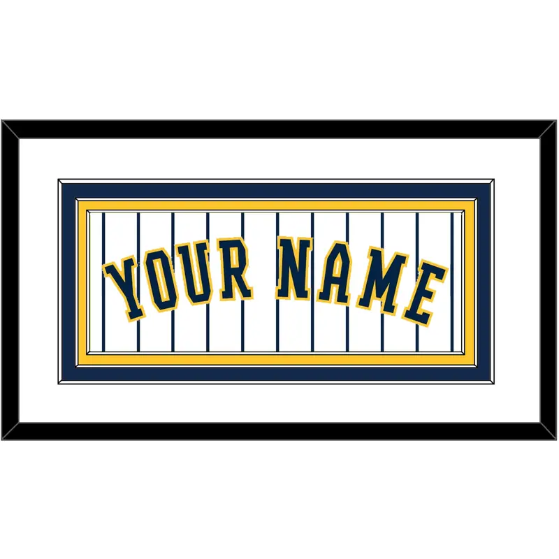 Milwaukee Name - Alternate Pinstripes - Triple Mat 1