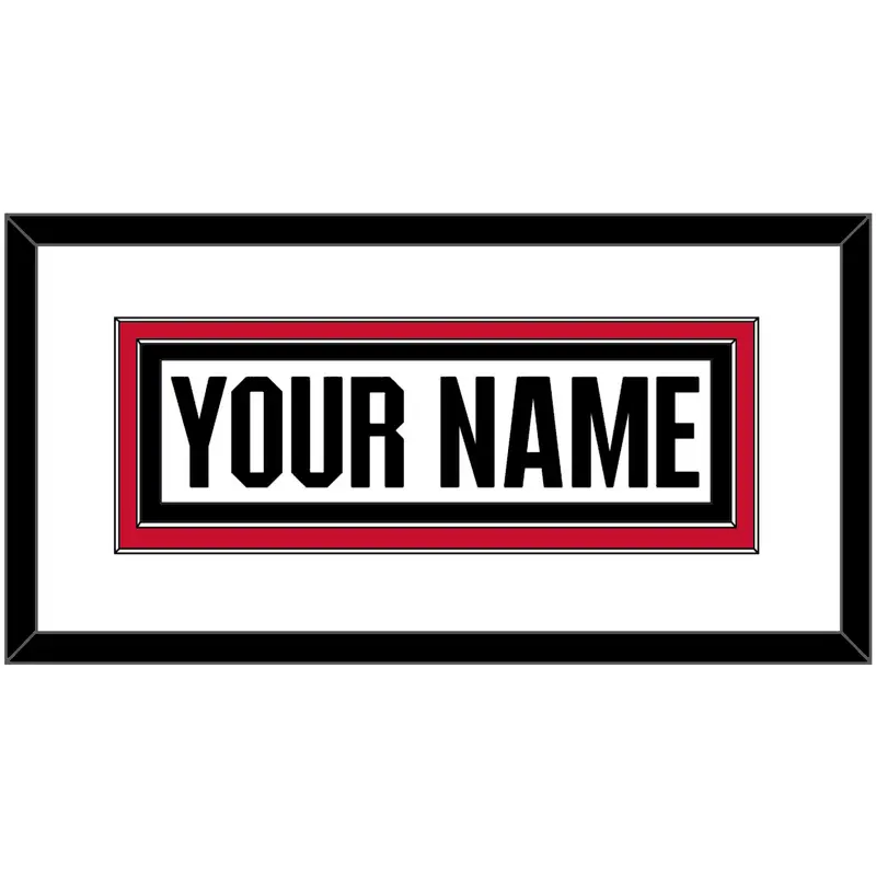 Ottawa Nameplate - Home/Road White Jersey (1995-2007) - Double Mat 1