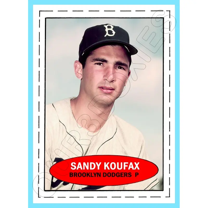 Sandy Koufax 1971 Bazooka Custom Card - 4672