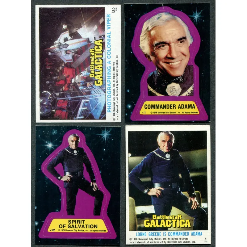 1978 Topps Battlestar Galactica Complete Set (w/ stickers) (132/22) NM NM+