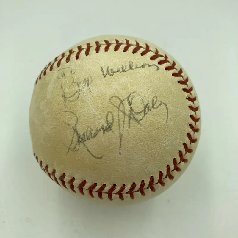 Chicago Mayor Richard J Daley (Dec. 1976) Signed 1970's Baseball JSA COA