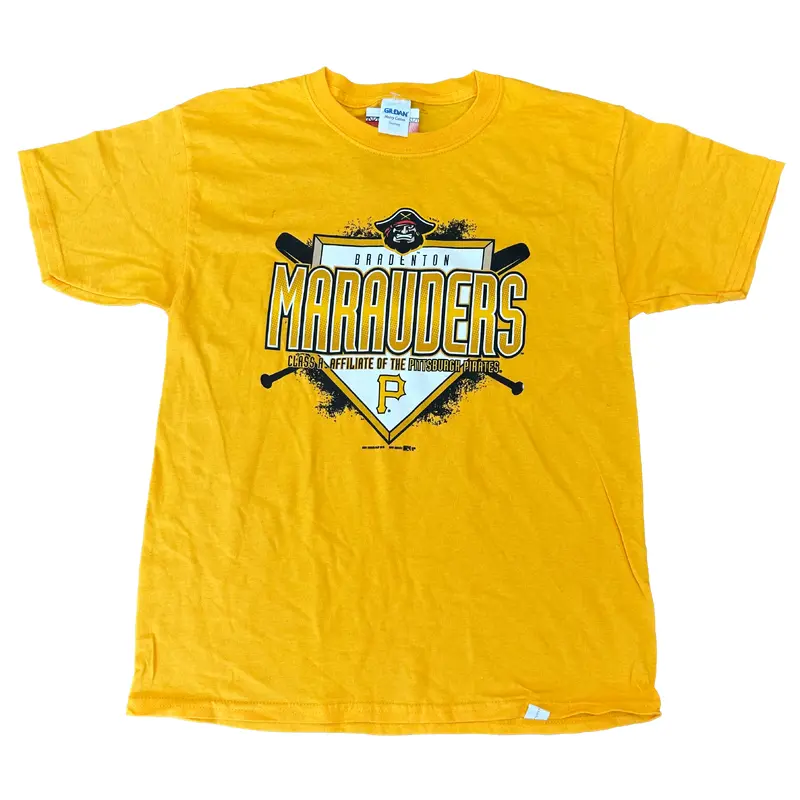 Bradenton Marauders Gildan Youth Maniac Gold T-Shirt