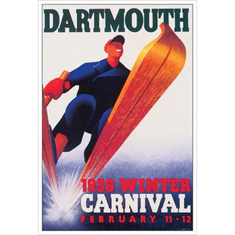 Dartmouth Winter Carnival 1938 Vintage Reprint - Eurographics Inc.