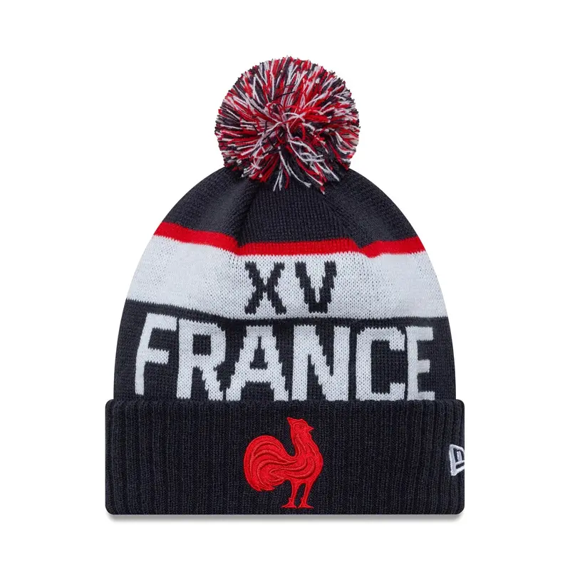 French Federation Of Rugby FFOR Navy Sport Knit Beanie Hat