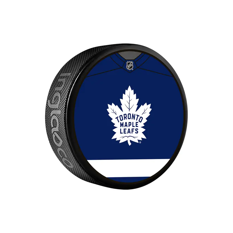 NHL Toronto Maple Leafs Jersey Design Souvenir Collector Hockey Puck