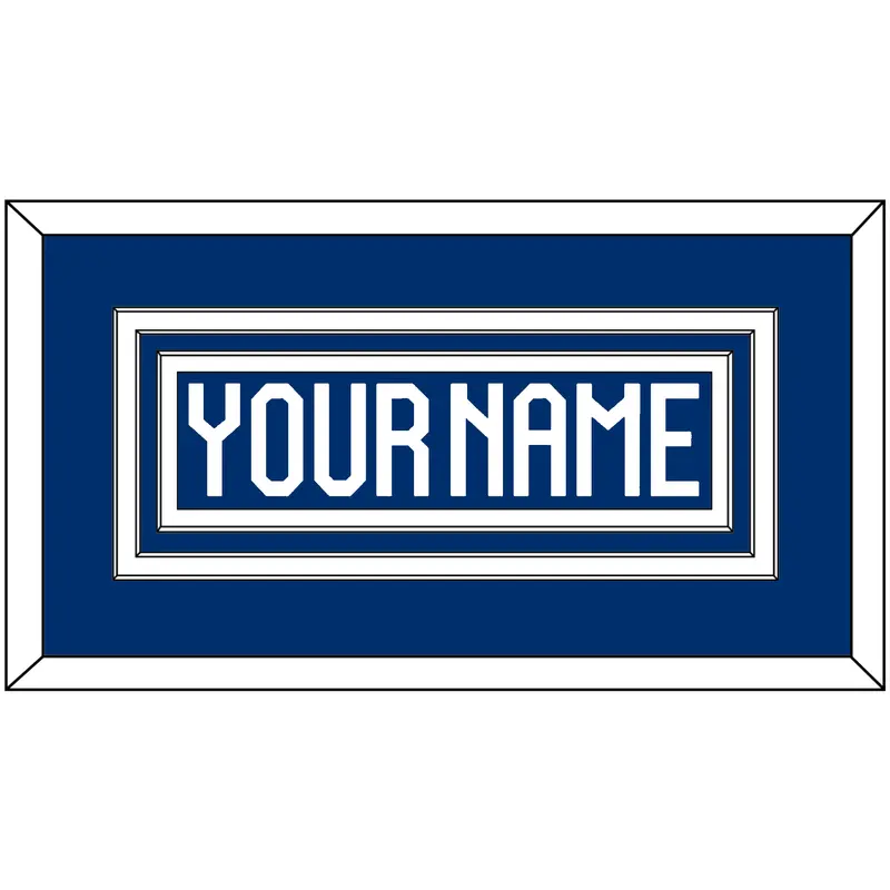 Finland Mens Hockey Nameplate - 2022 IIHF Road Blue - Triple Mat 1