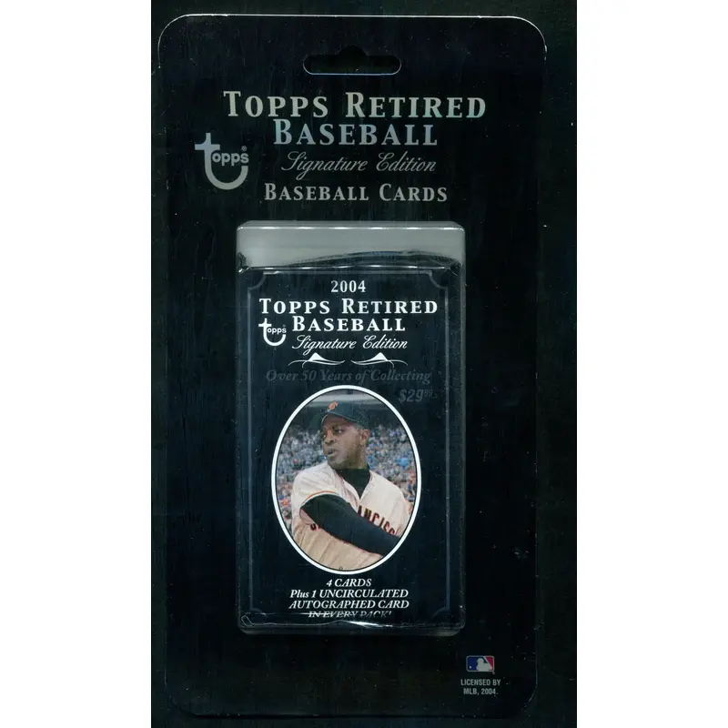 2004 Topps Retired Baseball (Signature) Unopened Blister Pack (1/4 + 1)